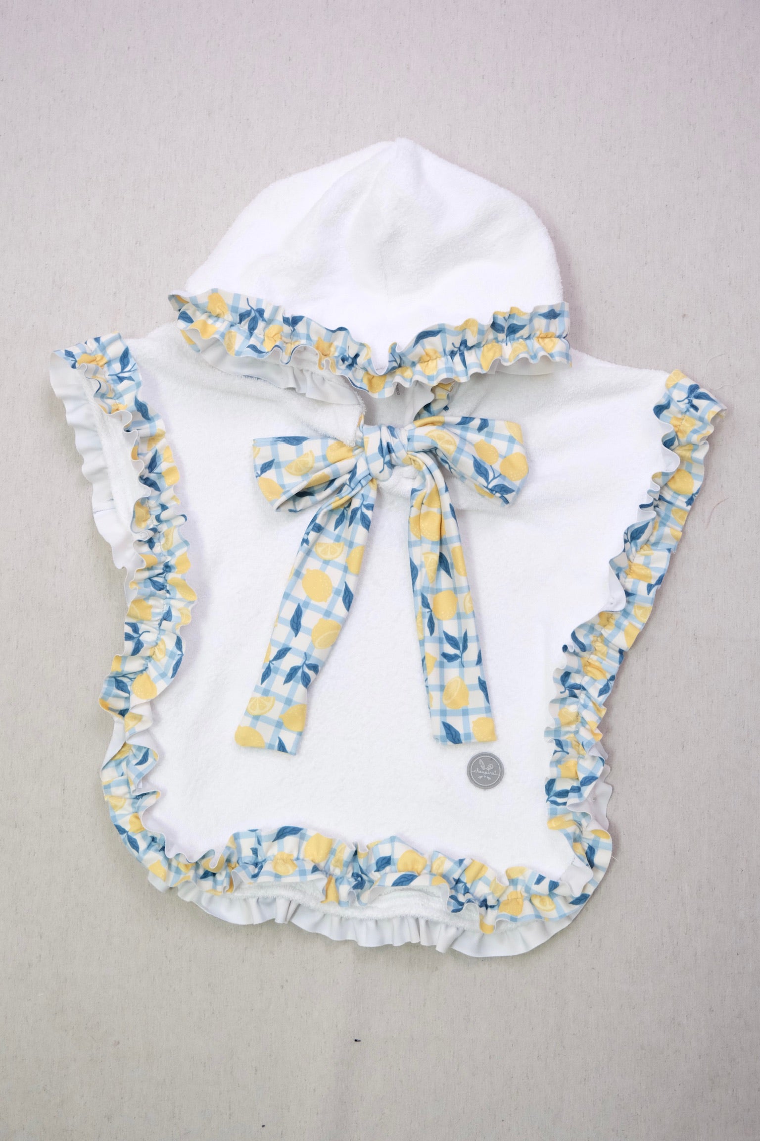 Poncho de Toalla Niña Limones