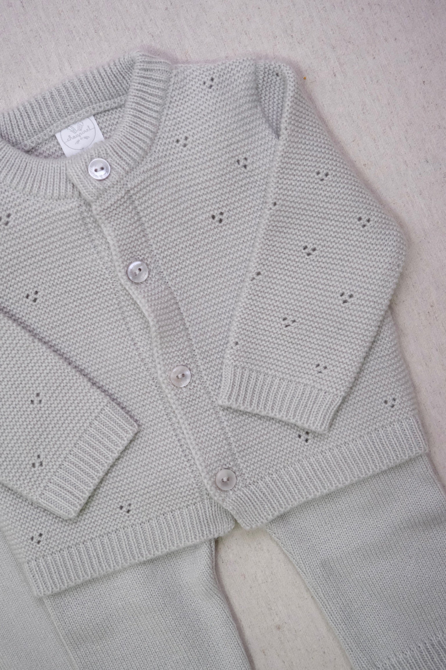 Conjunto Tejido Lotus Gris