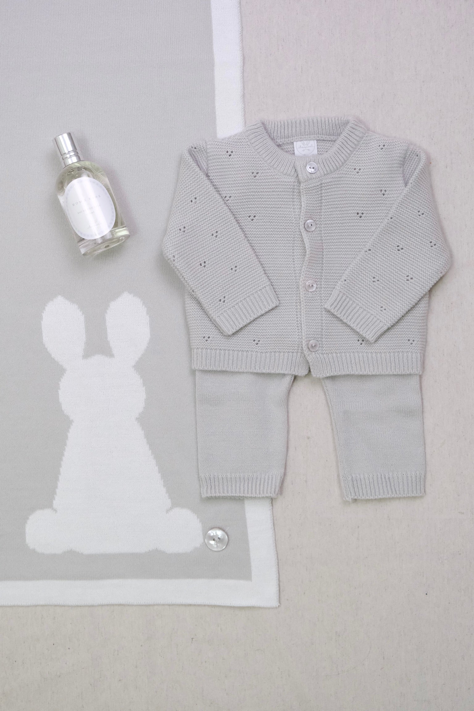 Conjunto Tejido Lotus Gris