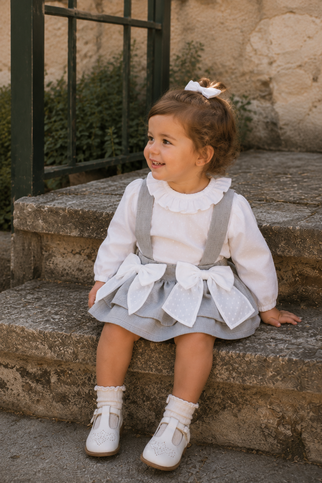 Falda Tirantes Moños Ash