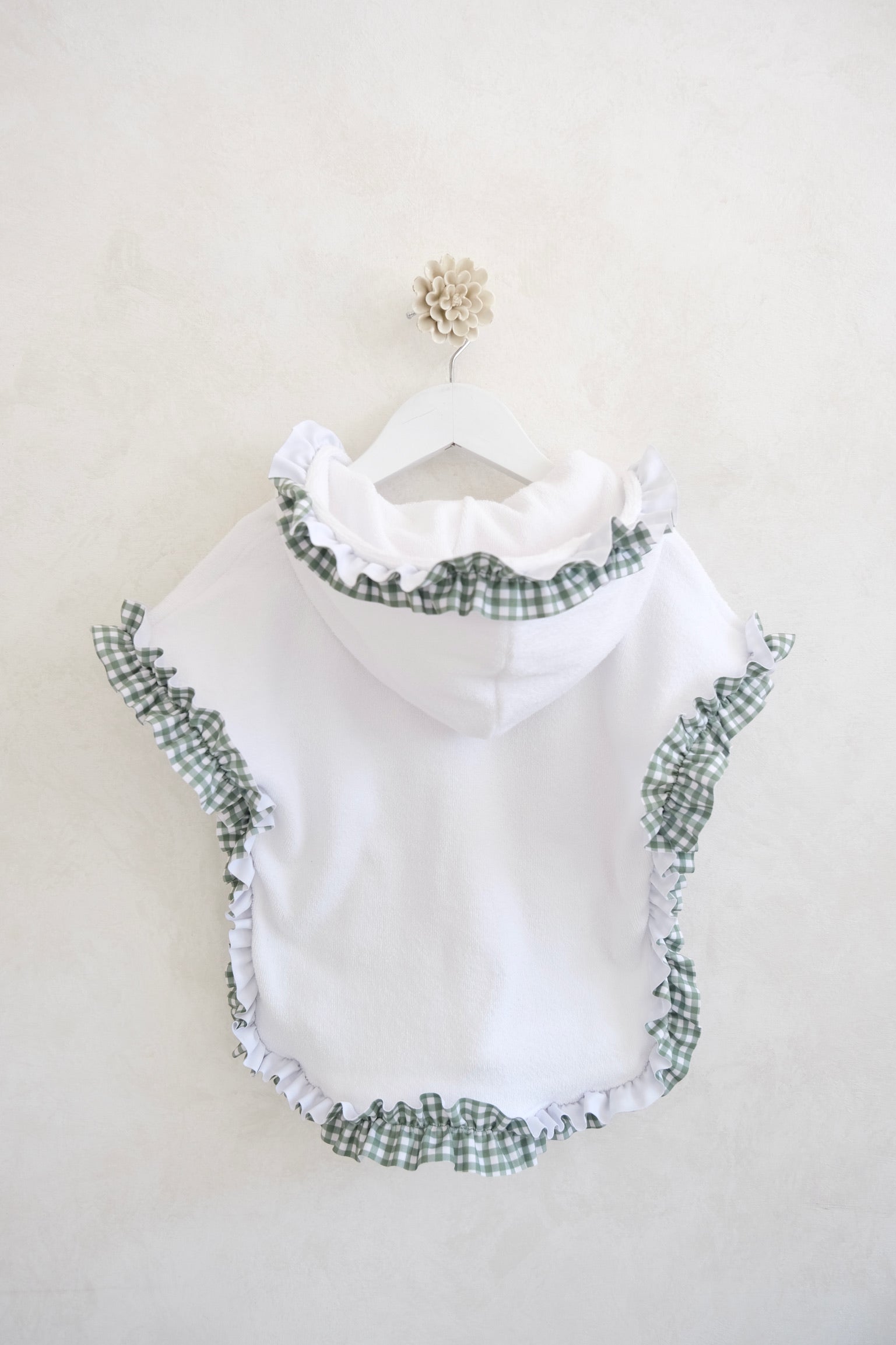 Poncho de Toalla Ginham Verde