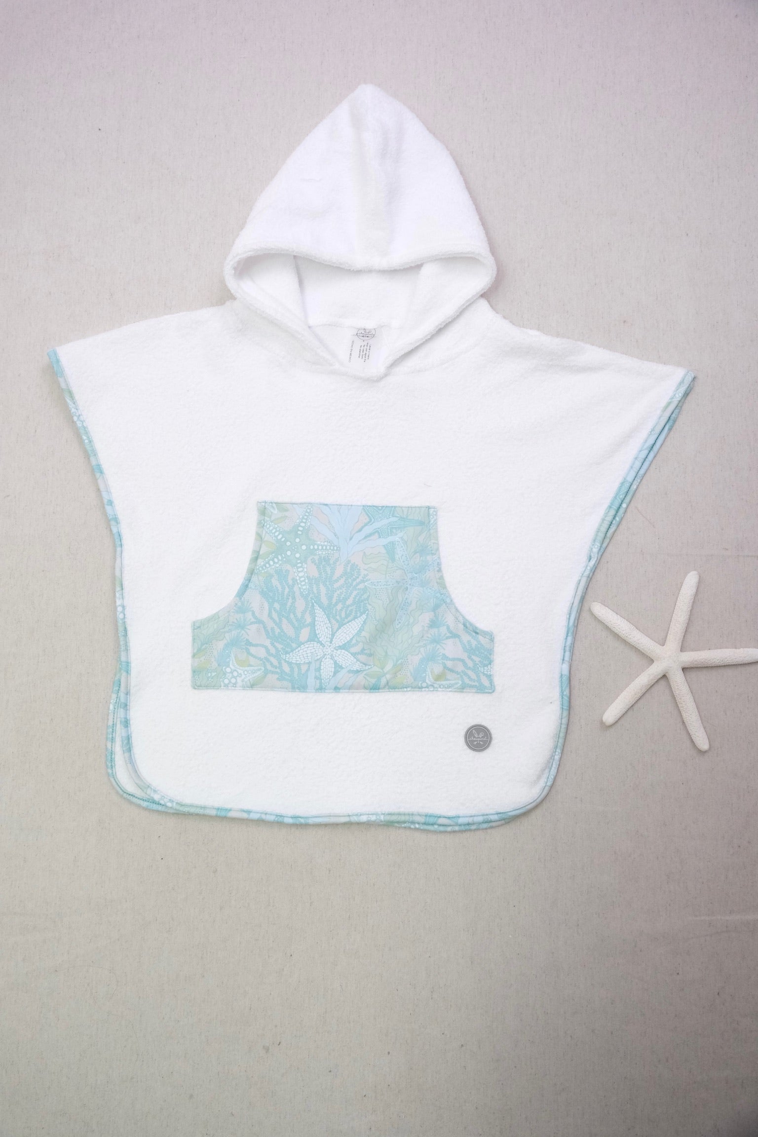 Poncho de Toalla Niño Oceano