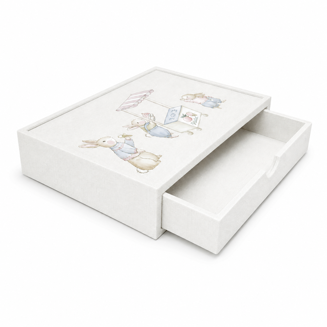 Cajita Cajon Forro Nieve Gelato