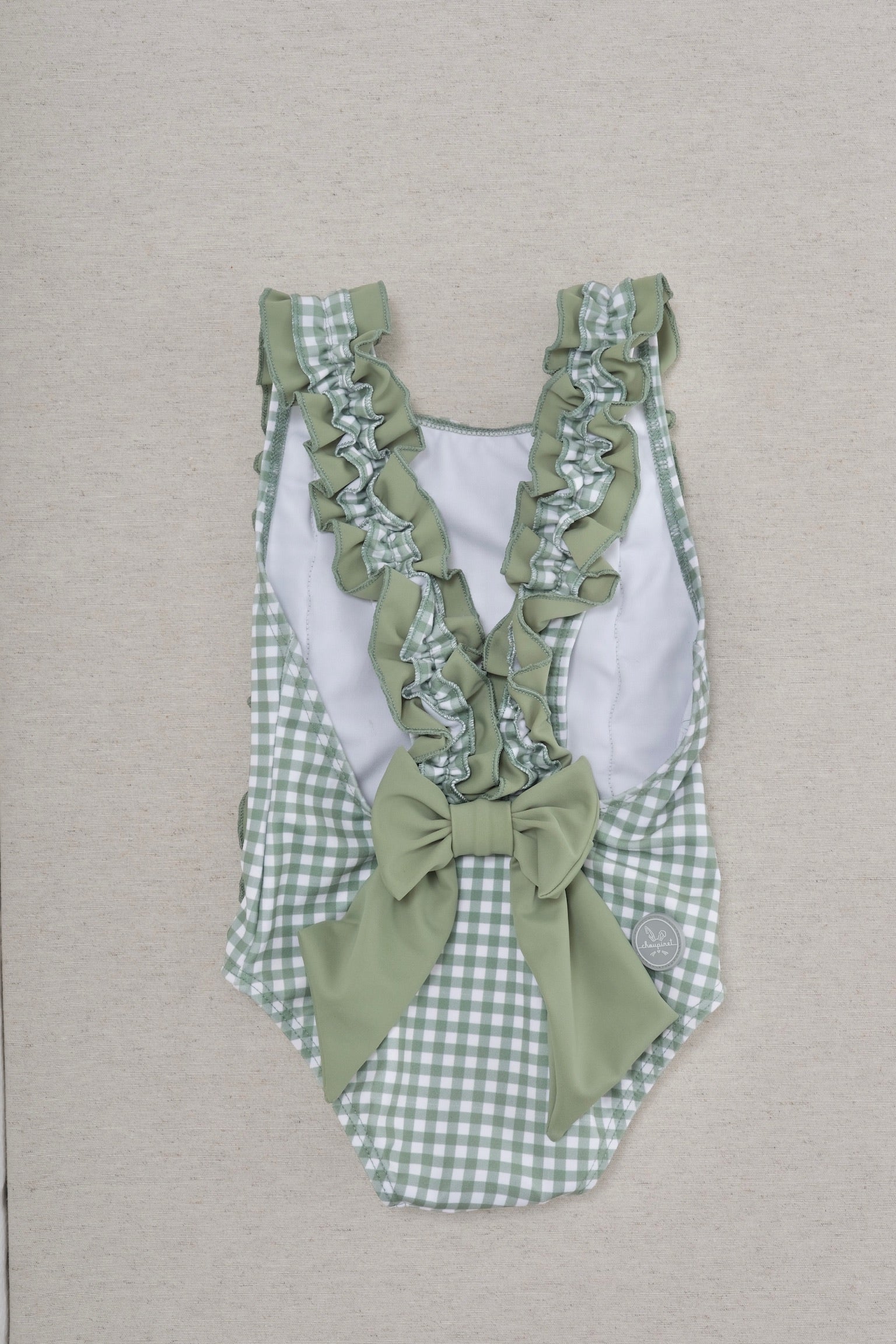 Traje de Baño Niña Ginham Verde