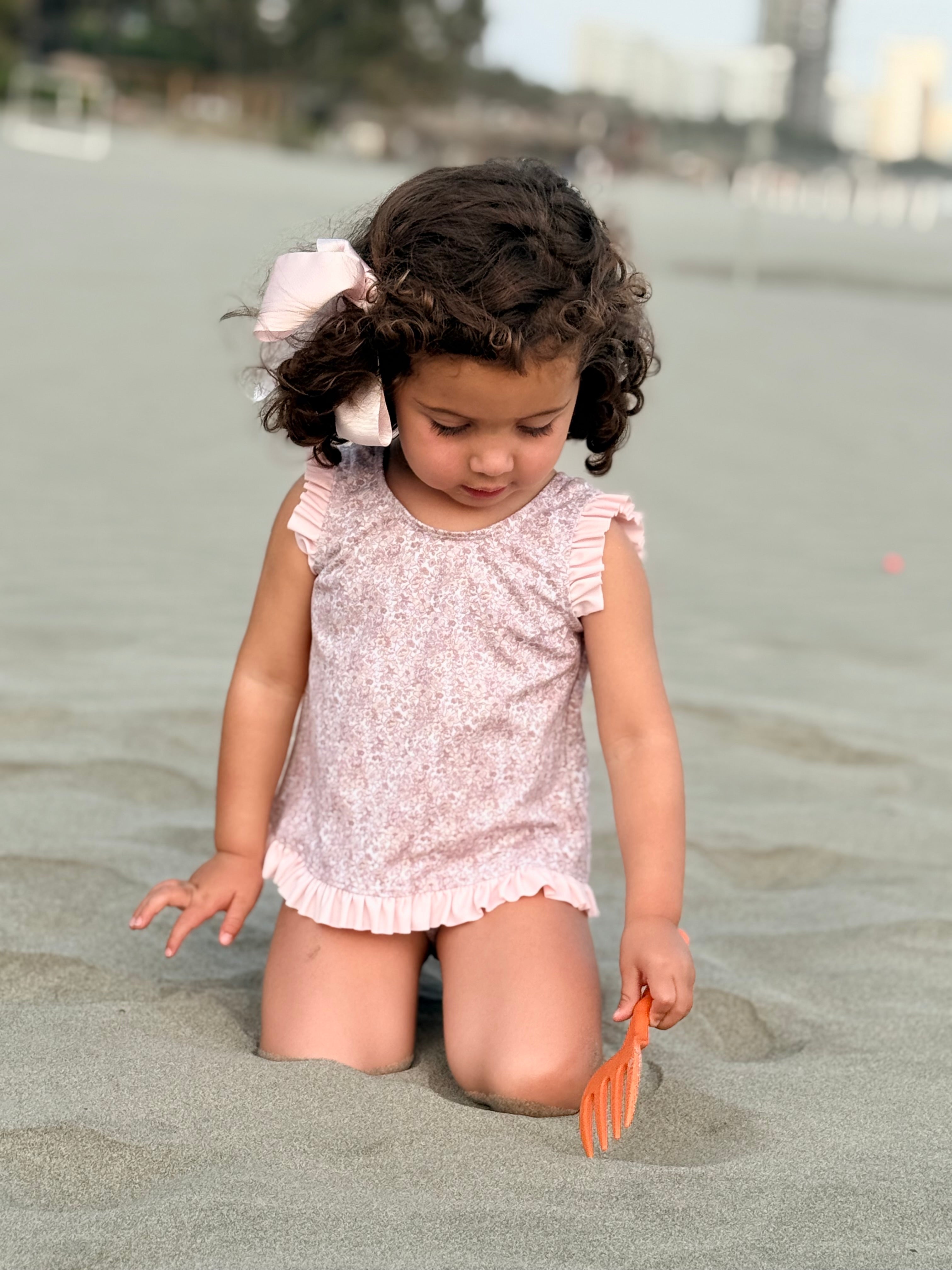 Conjunto Traje Niña Flores