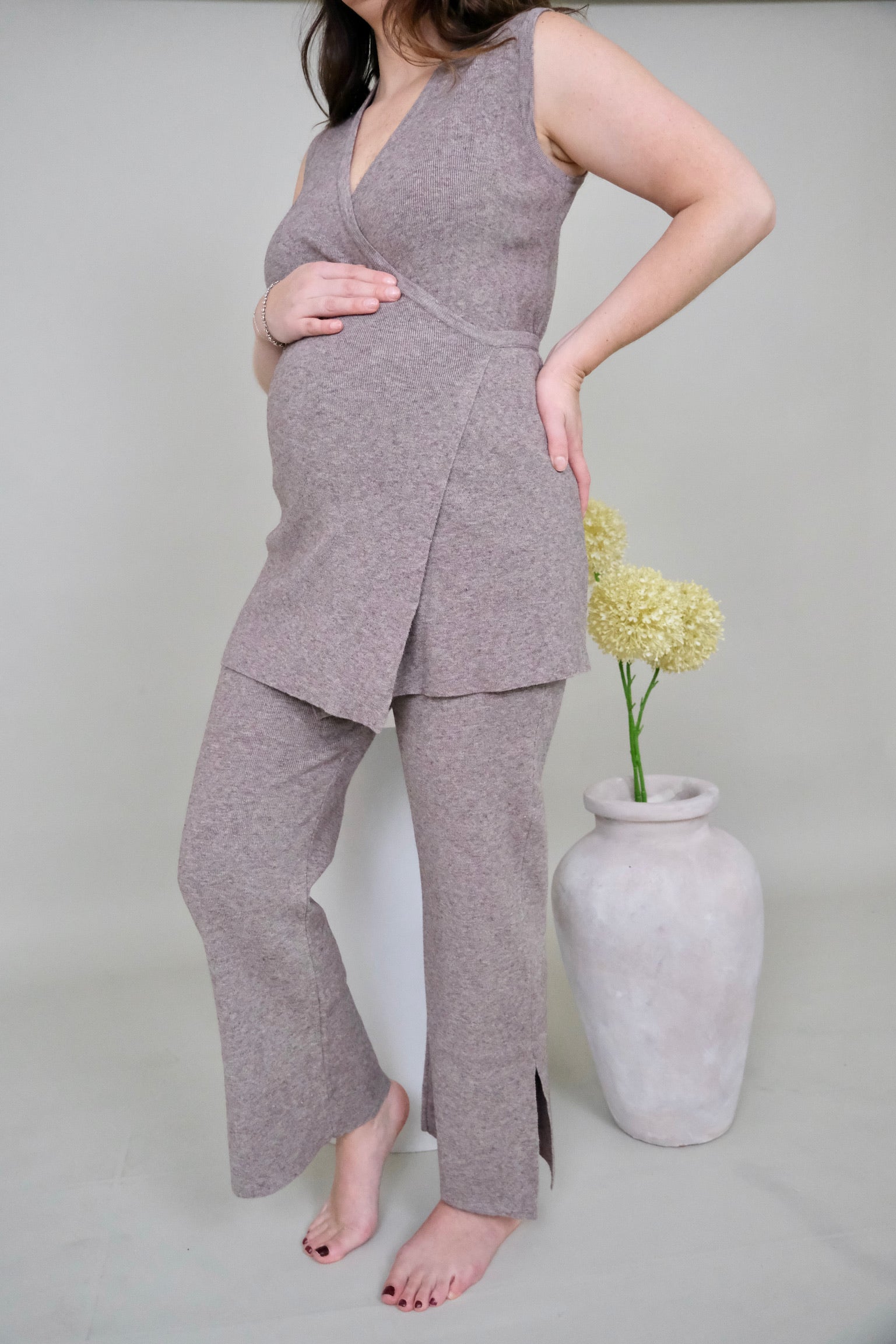 Pantalon Mom Mia Café