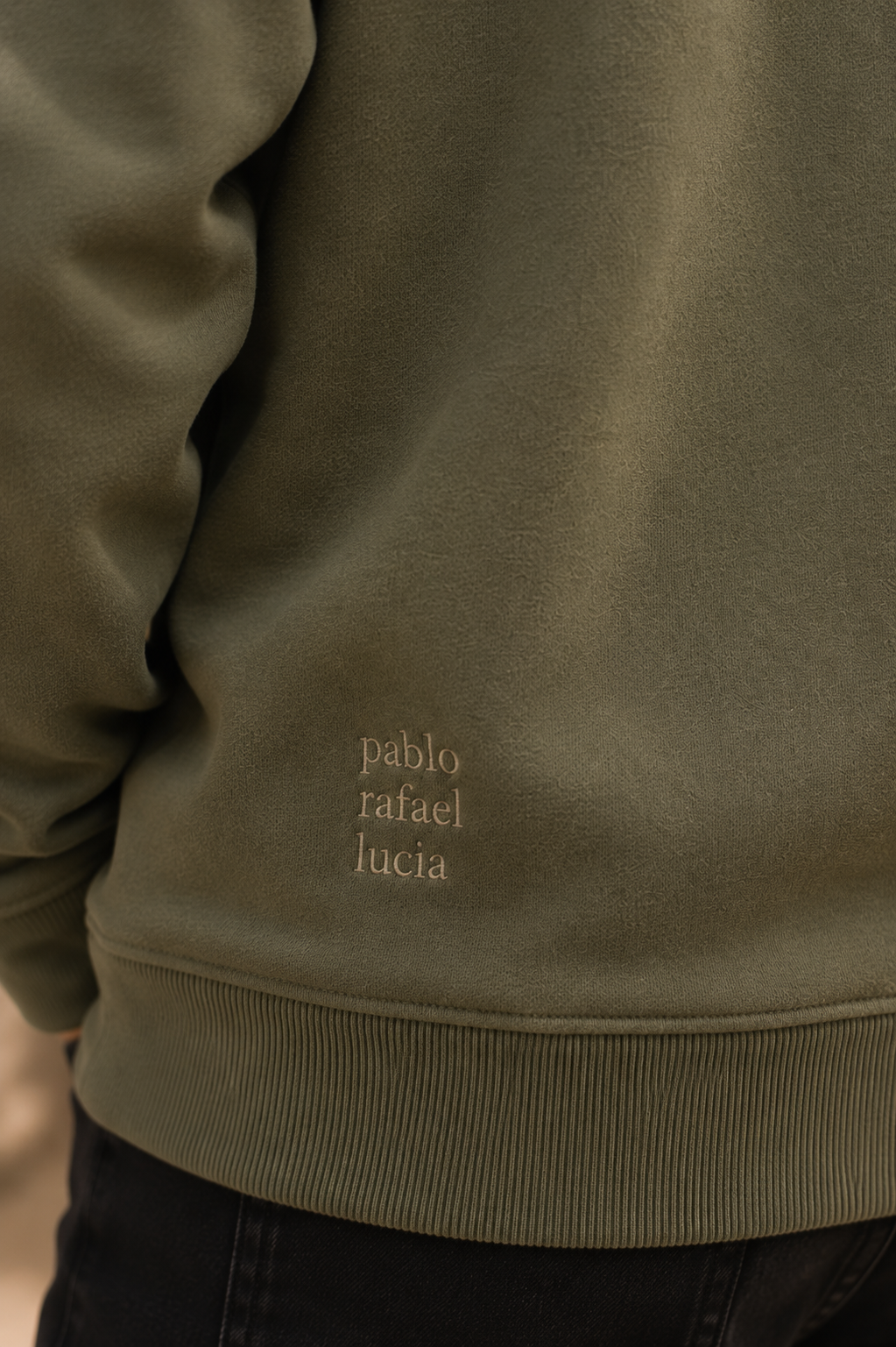 Dad Crew Neck Sweatshirt Green