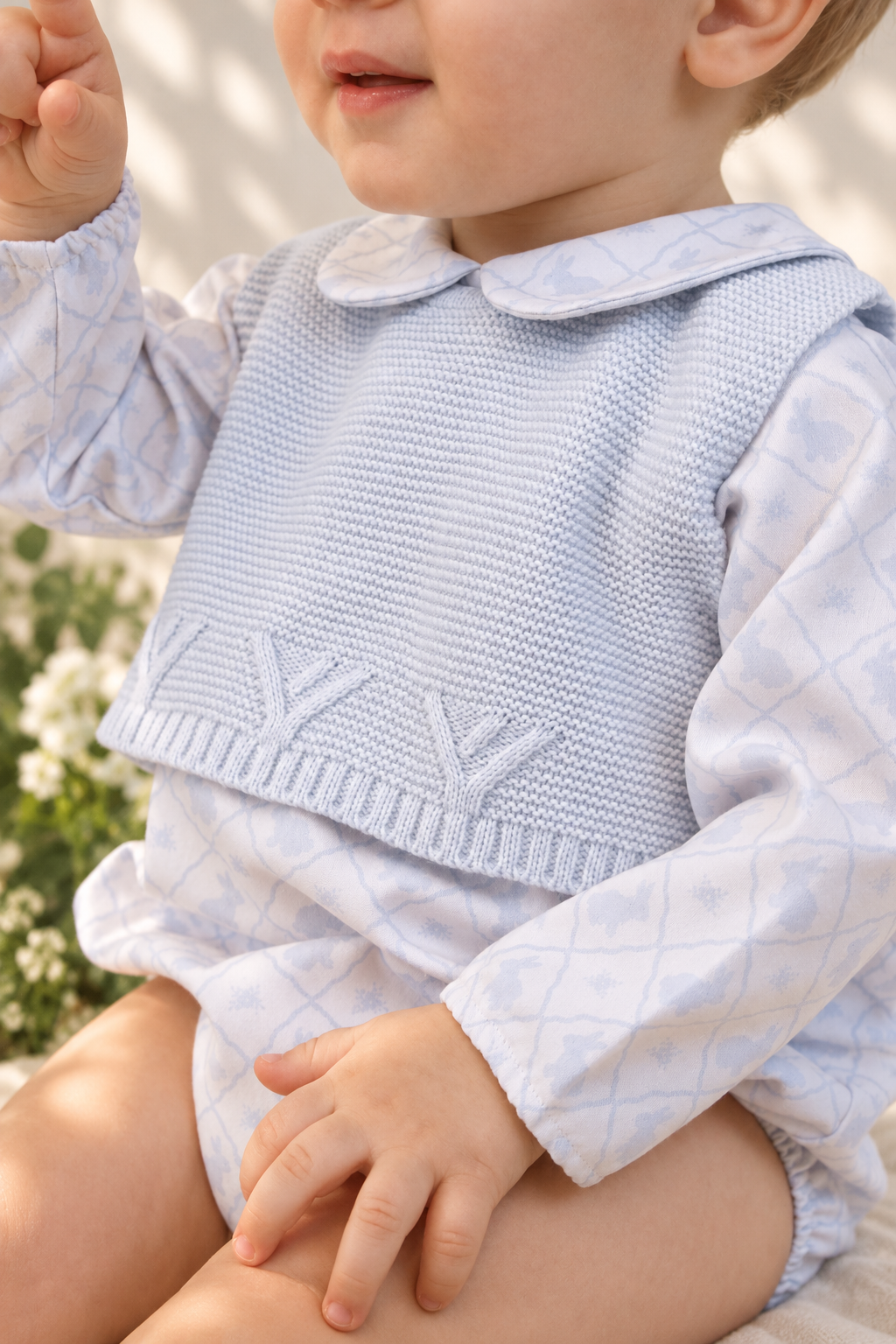 Peto Tejido Clover Niño Hop Azul