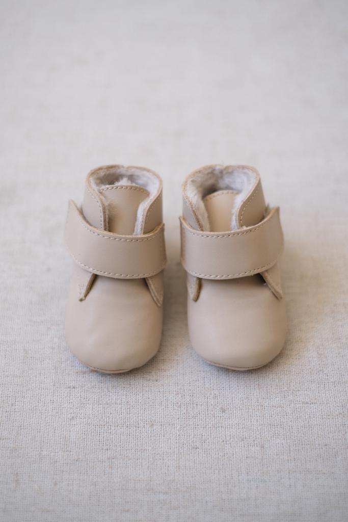 Bota Piel Beige