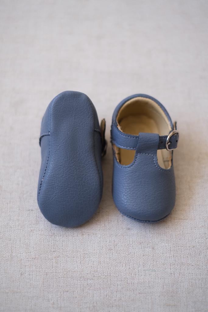 Zapatos Hebilla Azul Petroleo