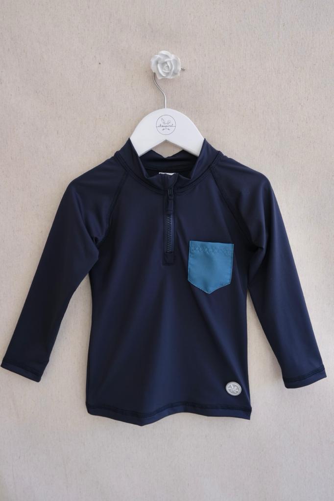 Camisa Surf Niño Azul